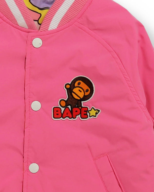 Chaquetas Bape STA Camo Milo Reversible Niños Rosas | 746058-QUL