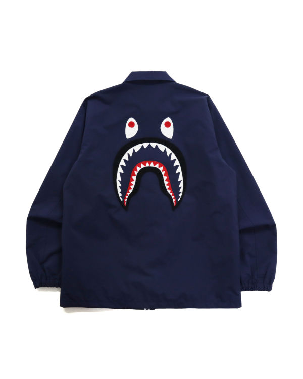 Chaquetas Bape Shark Coach Hombre Azul Marino Azules | 174693-VGR