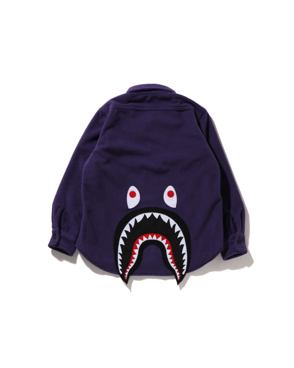 Chaquetas Bape Shark Patch Niños Morados | 102489-SEB