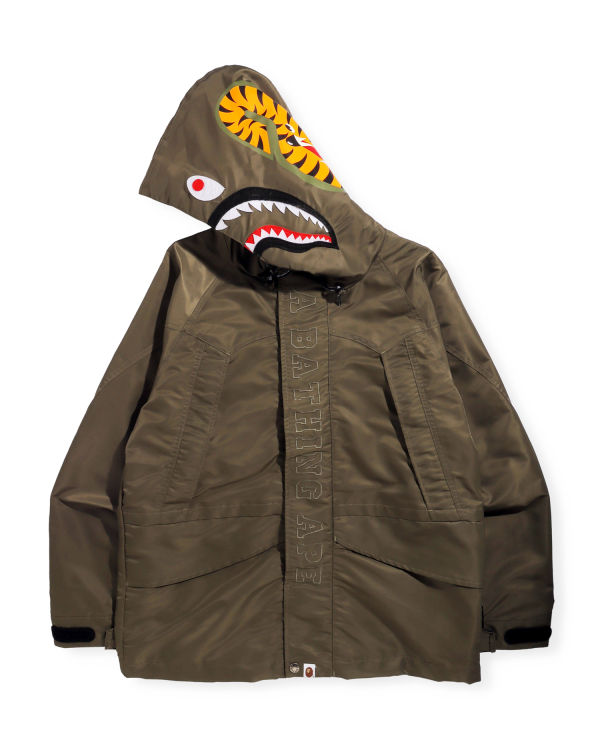 Chaquetas Bape Shark Snowboard Hombre Verdes | 415029-MWK