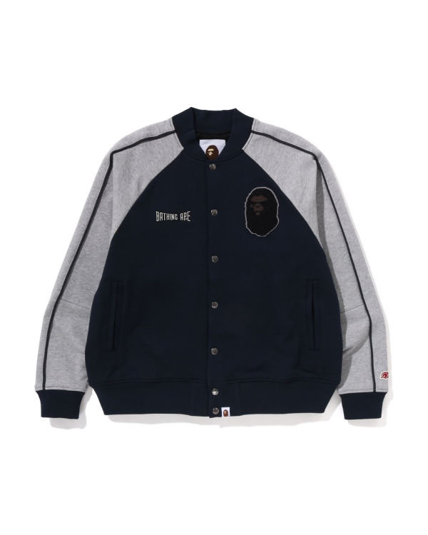 Chaquetas Bape Sweat Varsity Hombre Azul Marino Azules | 385279-AHR