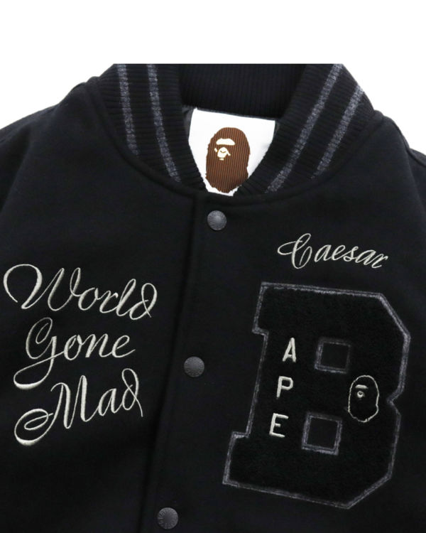 Chaquetas Bape Varsity Hombre Negros | 457103-KRW