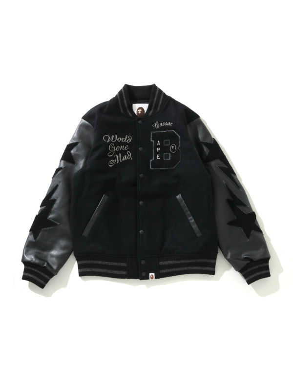 Chaquetas Bape Varsity Hombre Negros | 457103-KRW