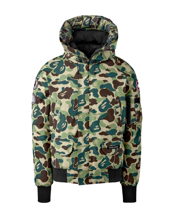 Chaquetas Bape X Canada Goose X Concepts ABC Camo Chilliwack Bomber Hombre Verdes | 270854-DXC