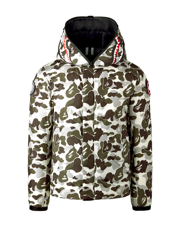 Chaquetas Bape X Canada Goose X Concepts ABC Camo Crofton Shark Encapuchado Light Hombre Grises | 587921-HIF