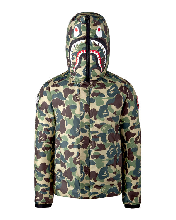 Chaquetas Bape X Canada Goose X Concepts ABC Camo Crofton Shark Encapuchado Light Hombre Verdes | 764315-UPB