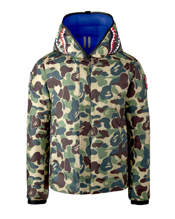 Chaquetas Bape X Canada Goose X Concepts ABC Camo Crofton Shark Encapuchado Light Hombre Verdes | 764315-UPB