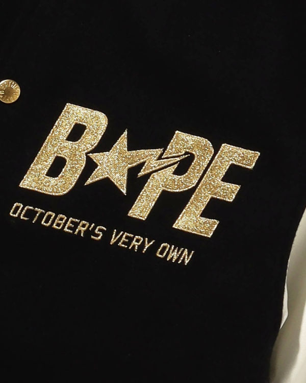 Chaquetas Bape X OVO Varsity Hombre Negros | 095871-JOI