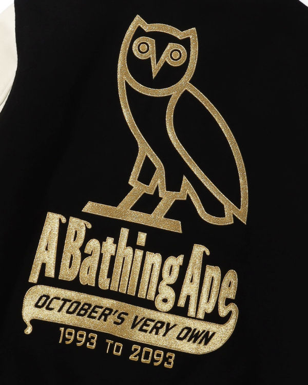 Chaquetas Bape X OVO Varsity Hombre Negros | 095871-JOI