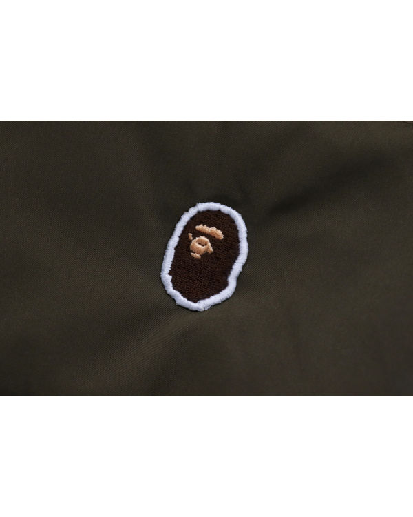 Chaquetas De Plumas Bape Ape Head One Point Hombre Beige | 125704-WLM