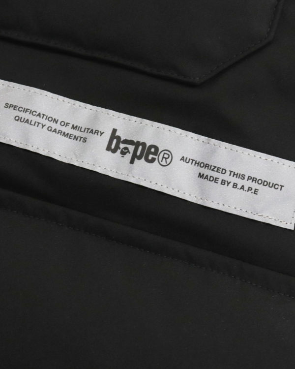 Chaquetas De Plumas Bape Loose Fit Long Hombre Negros | 701258-KWZ