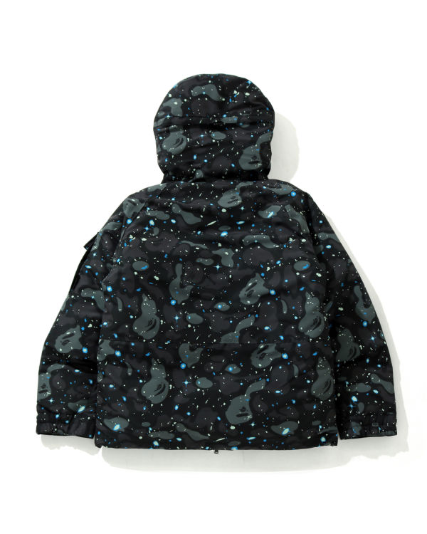 Chaquetas De Plumas Bape Space Camo Military Loose Fit Hombre Negros | 169740-EDF