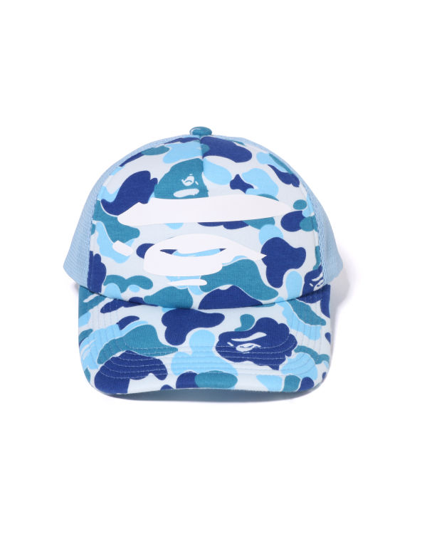 Gorras Bape ABC Camo Ape Face Mesh Hombre Azules Claro | 546089-WRQ