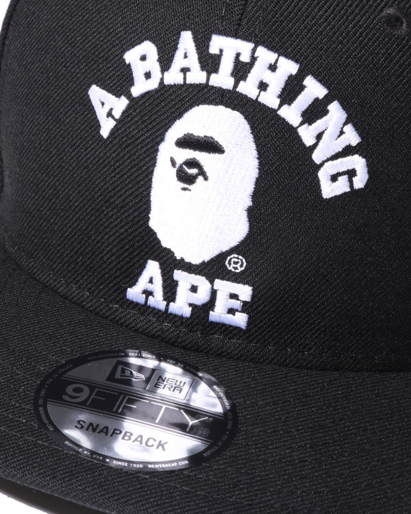 Gorras Bape College New Era Snap Back Hombre Negros | 539687-KTO