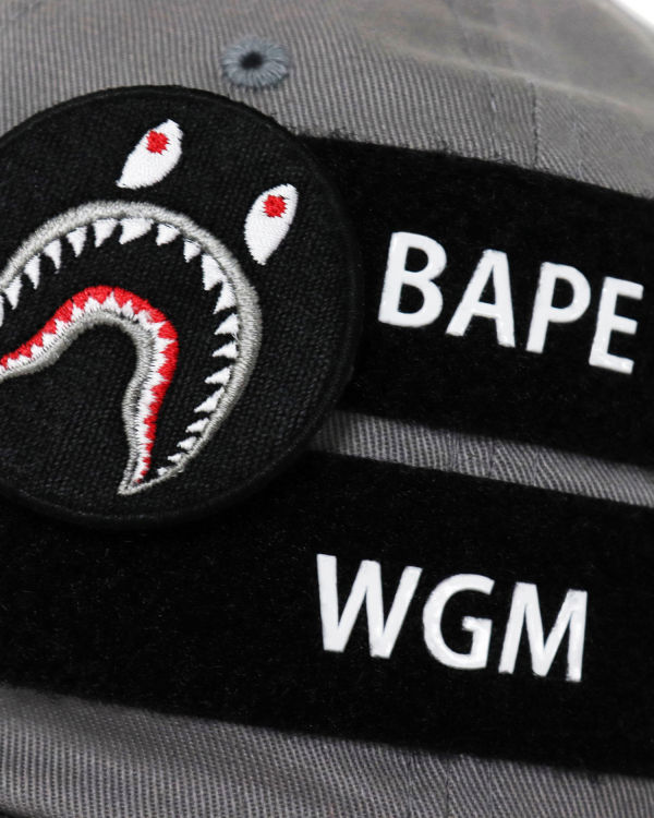 Gorras Bape Detachable Shark Patch Hombre Grises | 745302-LWZ