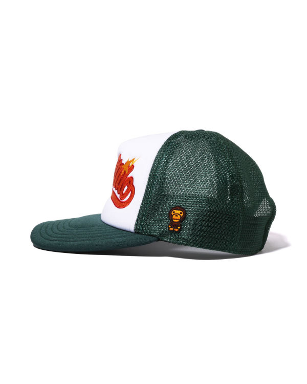 Gorras Bape Milo Embroidery Mesh Mujer Verdes Oscuro | 302514-UPS