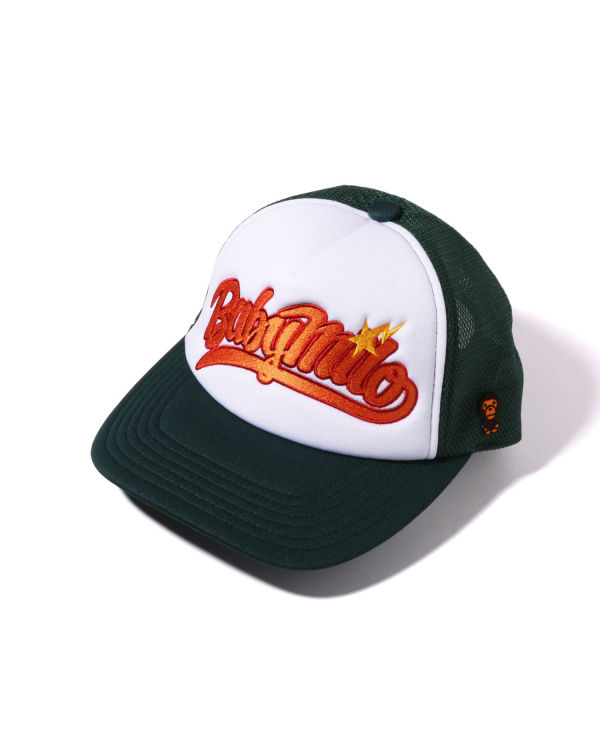 Gorras Bape Milo Embroidery Mesh Mujer Verdes Oscuro | 302514-UPS