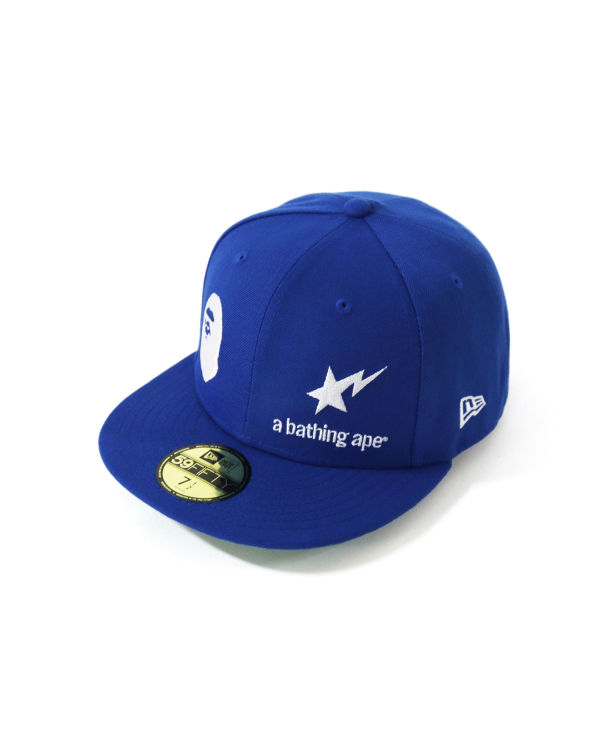 Gorras Bape New Era 59 Fifty Camo Ape Head Hombre Azules | 938547-DLM