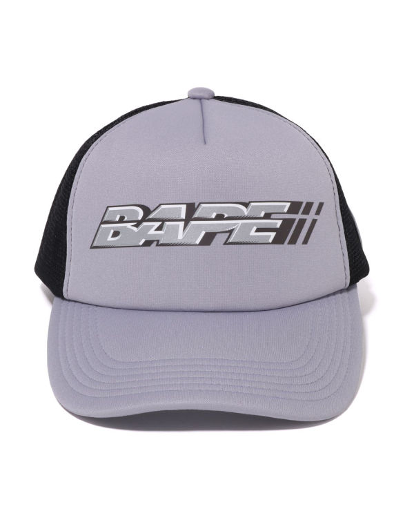 Gorras Bape Racer Mesh Hombre Grises | 736428-WQB