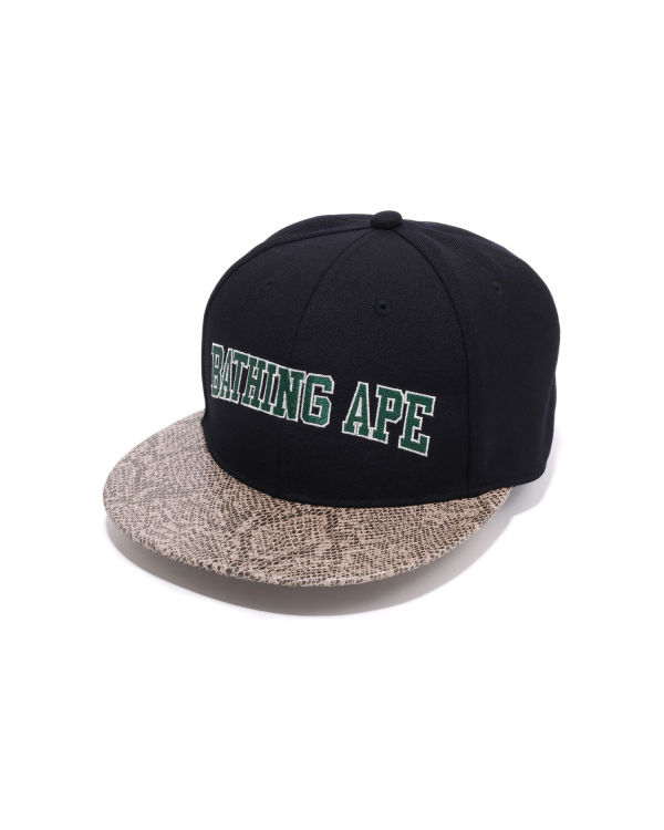 Gorras Bape Snake Panel Hombre Azul Marino Azules | 028135-OCG