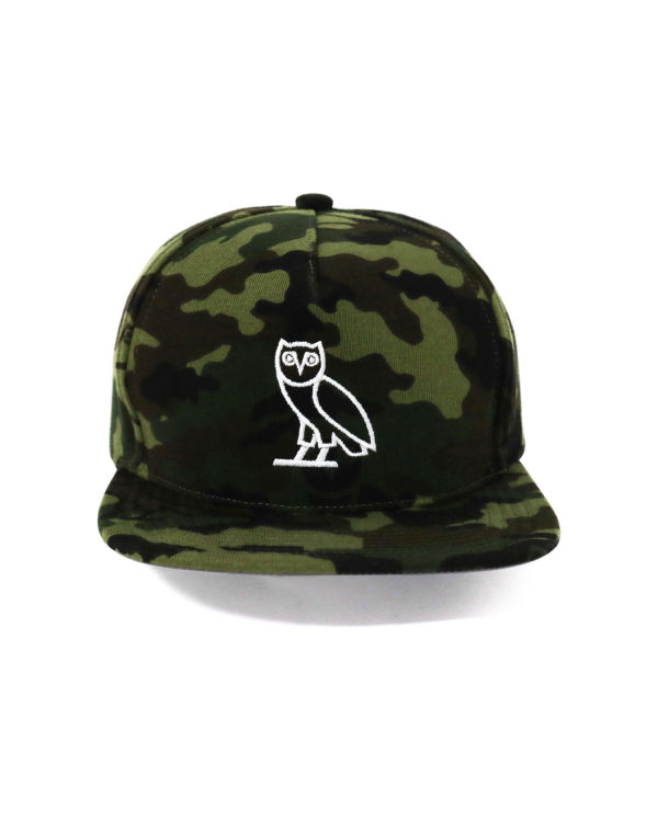 Gorras Bape X OVO Woodland Camo Snapback Hombre Verdes | 190548-YPD