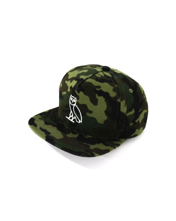 Gorras Bape X OVO Woodland Camo Snapback Hombre Verdes | 190548-YPD