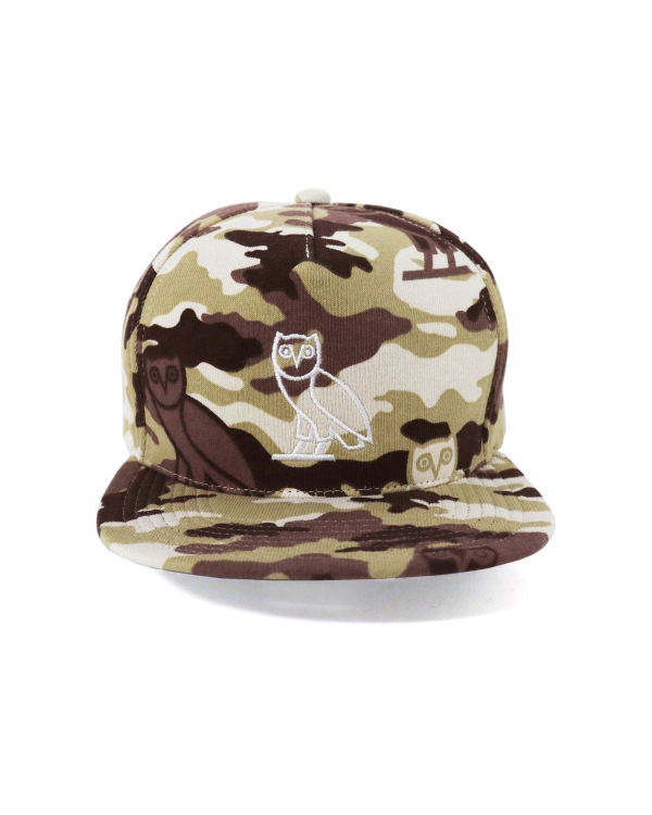 Gorras Bape X OVO Woodland Camo Snapback Hombre Beige | 683491-EQP