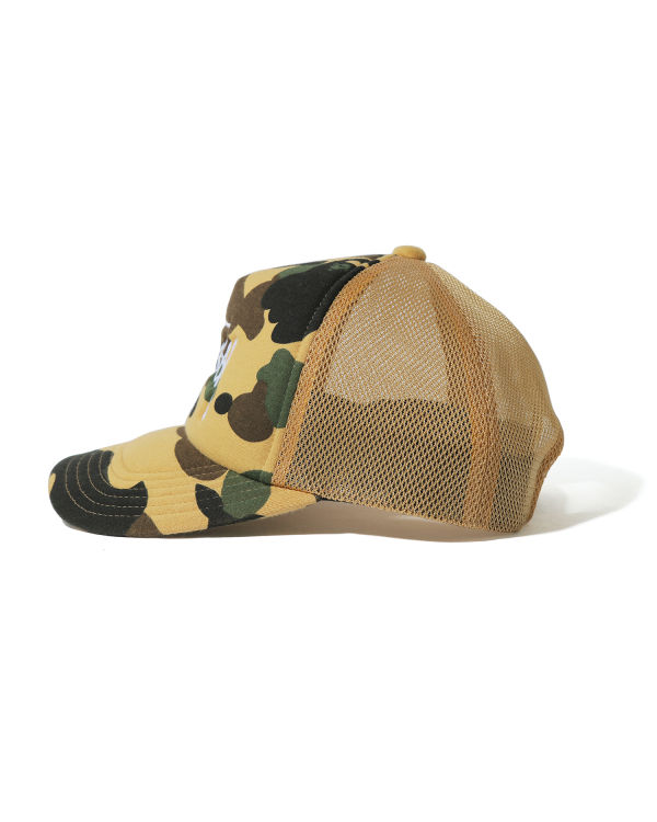 Gorras Bape X Stussy Trucker Hombre Amarillos | 915873-RTO