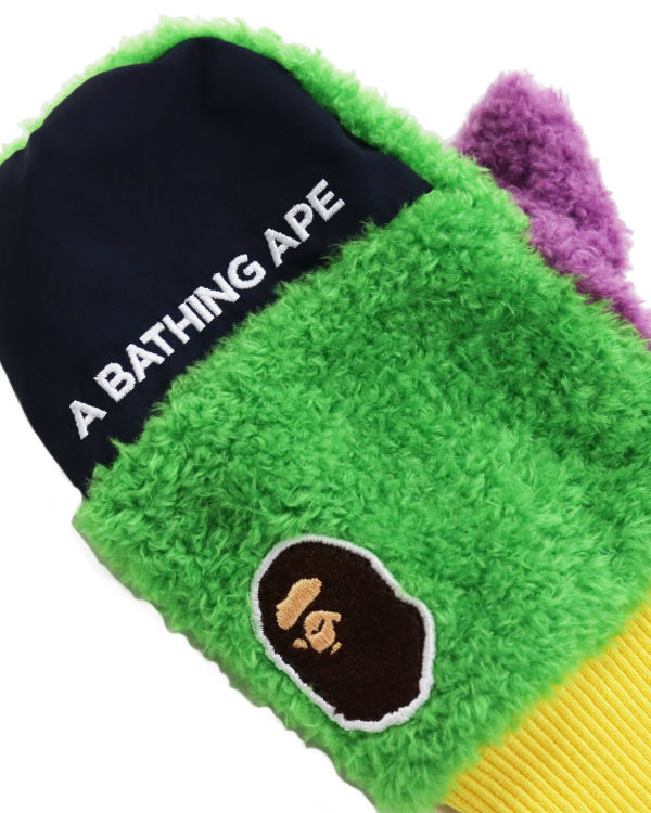 Guantes Bape Multi Boa Ape Head Mittens Niños Verdes | 467309-RAP