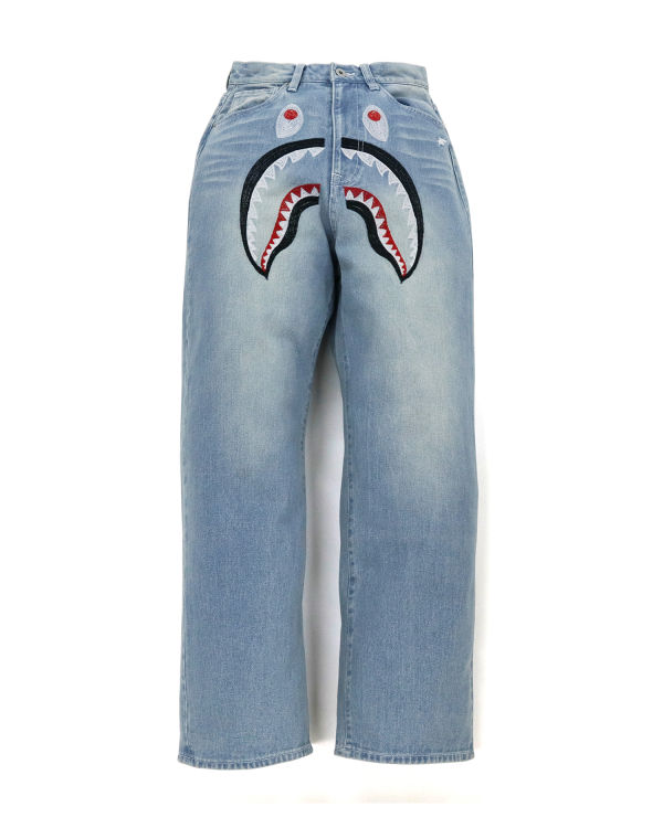 Jeans Bape Shark Mujer Azules | 607134-KFL