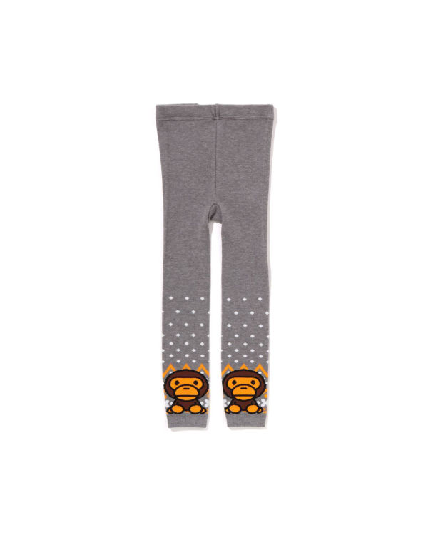 Leggins Bape Milo Nordic Niños Grises | 351709-NLH