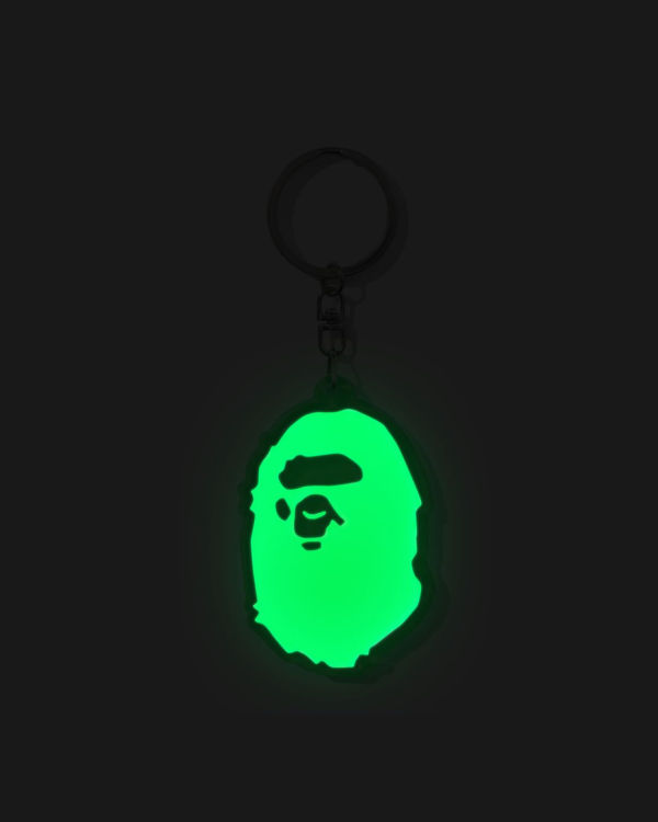 Llaveros Bape Ape Head Reflective Hombre Verdes | 125806-AMF