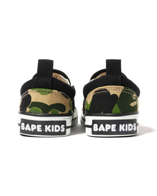 Mocassins Bape ABC Camo Ape Head Patch Niños Verdes | 721350-MLH