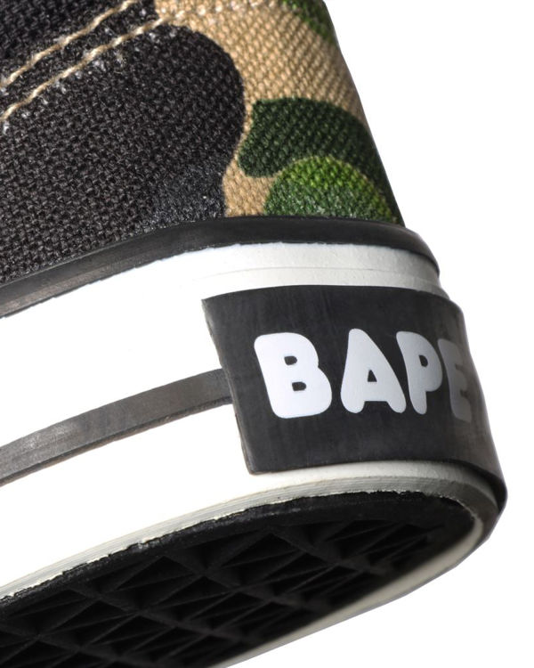 Mocassins Bape ABC Camo Ape Head Patch Niños Verdes | 721350-MLH