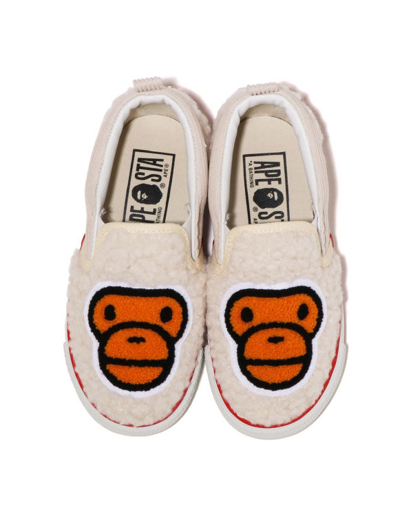 Mocassins Bape Milo Boa Niños Blancos | 801652-USQ