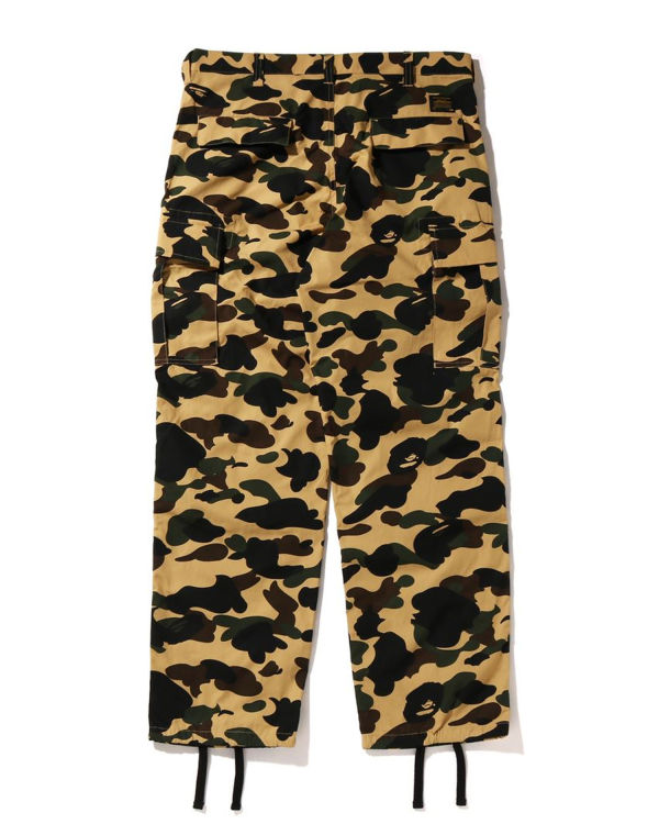 Pantalones Bape 1st Camo Cargo Hombre Amarillos | 716953-BYD