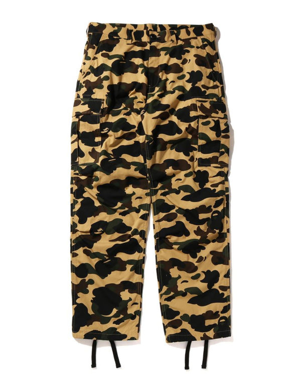 Pantalones Bape 1st Camo Cargo Hombre Amarillos | 716953-BYD