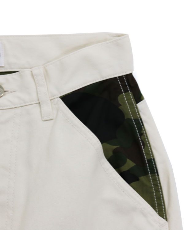 Pantalones Bape 1st Camo Painter Mujer Blancos | 526048-LTM