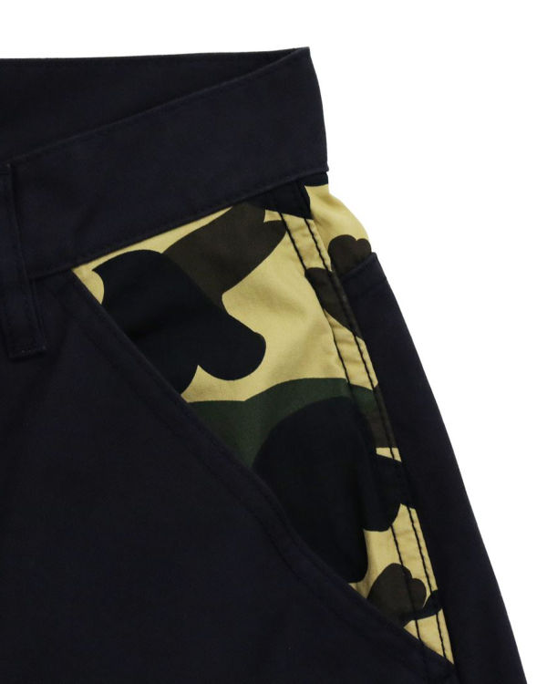 Pantalones Bape 1st Camo Painter Mujer Negros | 127068-KWT