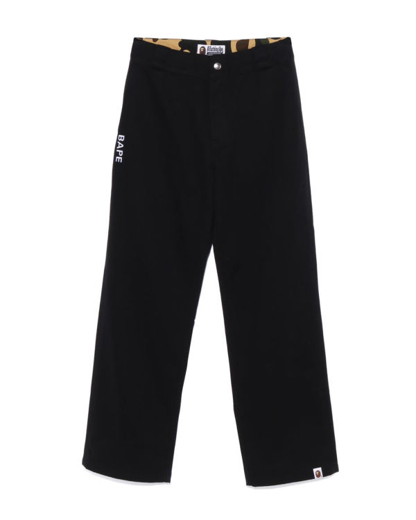 Pantalones Bape Chino Trabajo Mujer Negros | 761825-XER