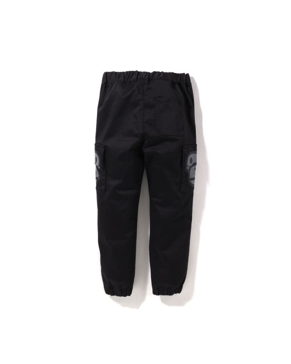 Pantalones Bape Milo Side Pocket Face Niños Negros | 850624-XAD