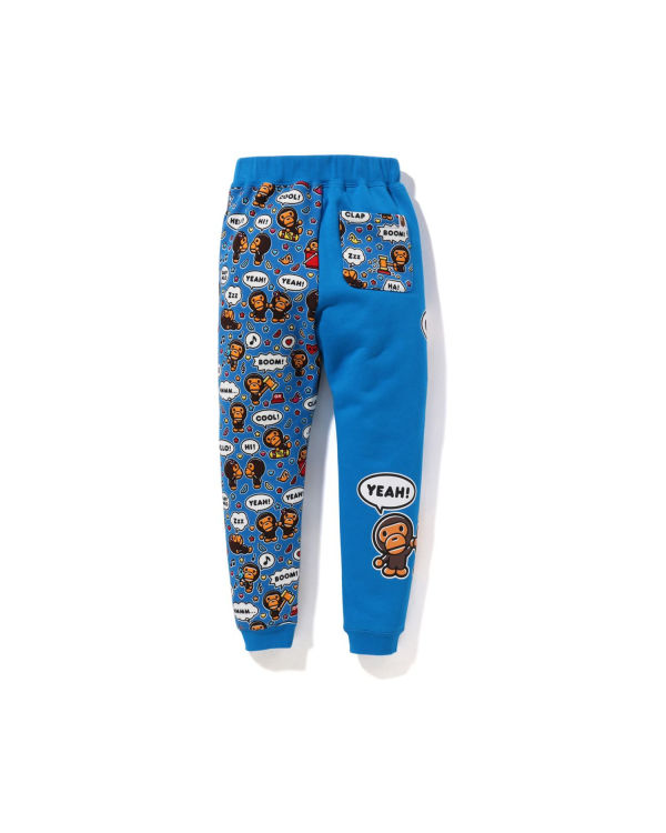 Pantalones Bape Milo Speech Balloon Slim Niños Azules | 892374-FJU