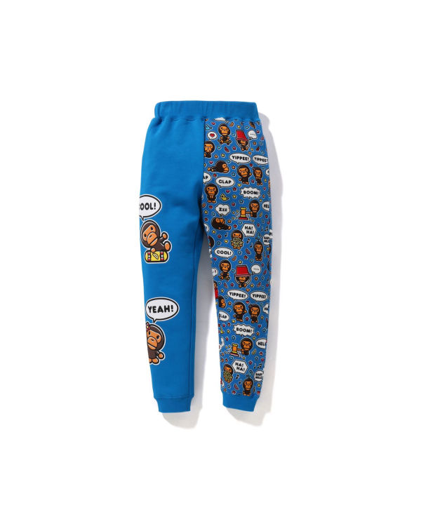 Pantalones Bape Milo Speech Balloon Slim Niños Azules | 892374-FJU