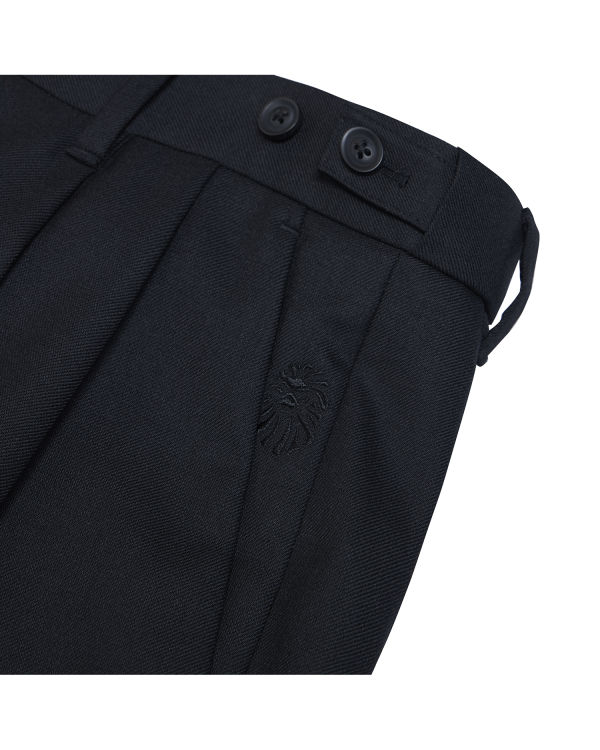 Pantalones Bape Plisado Hombre Negros | 507824-GNC