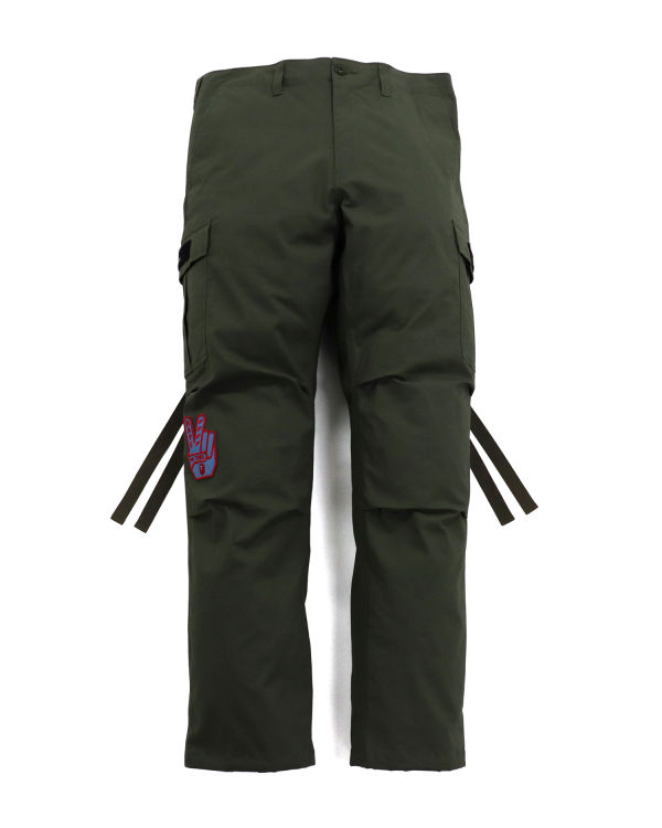 Pantalones Bape Relaxed Fit 6 Pocket Hombre Verdes | 019285-MNY