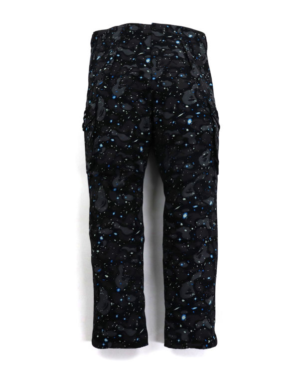 Pantalones Bape Space Camo Relaxed Fit Hombre Negros | 491253-LDM