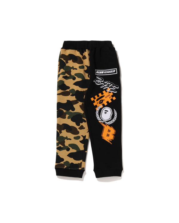 Pantalones Deportivos Bape 1st Camo Team Emblem Print Niños Amarillos | 256174-ZGL