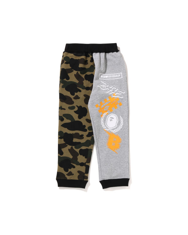 Pantalones Deportivos Bape 1st Camo Team Emblem Print Niños Verdes | 267598-PSJ