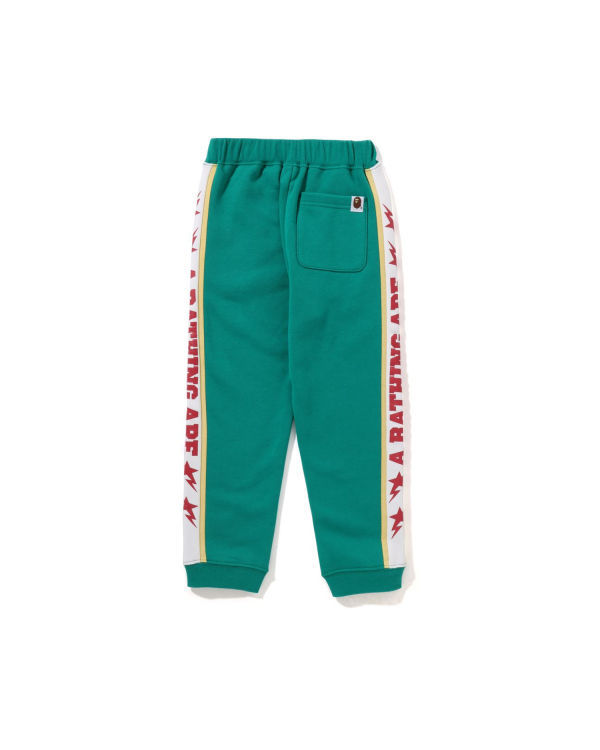 Pantalones Deportivos Bape A Bathing Ape Color Block Niños Verde Menta | 580692-RMT