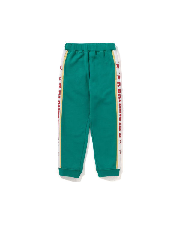 Pantalones Deportivos Bape A Bathing Ape Color Block Niños Verde Menta | 580692-RMT